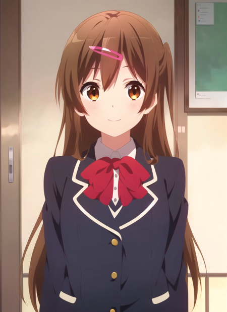 3978528753-1774790496-chuunibyou demo koi ga shitai , masterpiece, best quality, 1girl, icho private high school uniform, brown hair, school uniform,.png